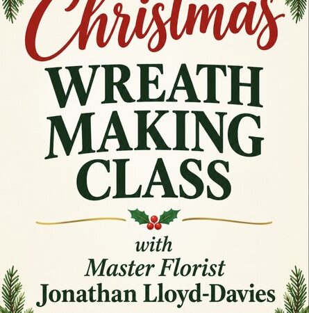 Christmas Wreath Making Class With Master Florist Jonathan Lloyd Davies 